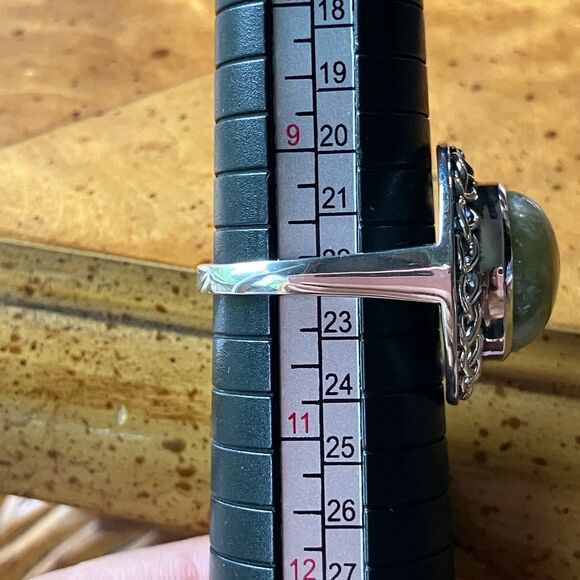 Connemara Marble Sterling Silver Cocktail Ring Size 10 - Picture 8 of 9
